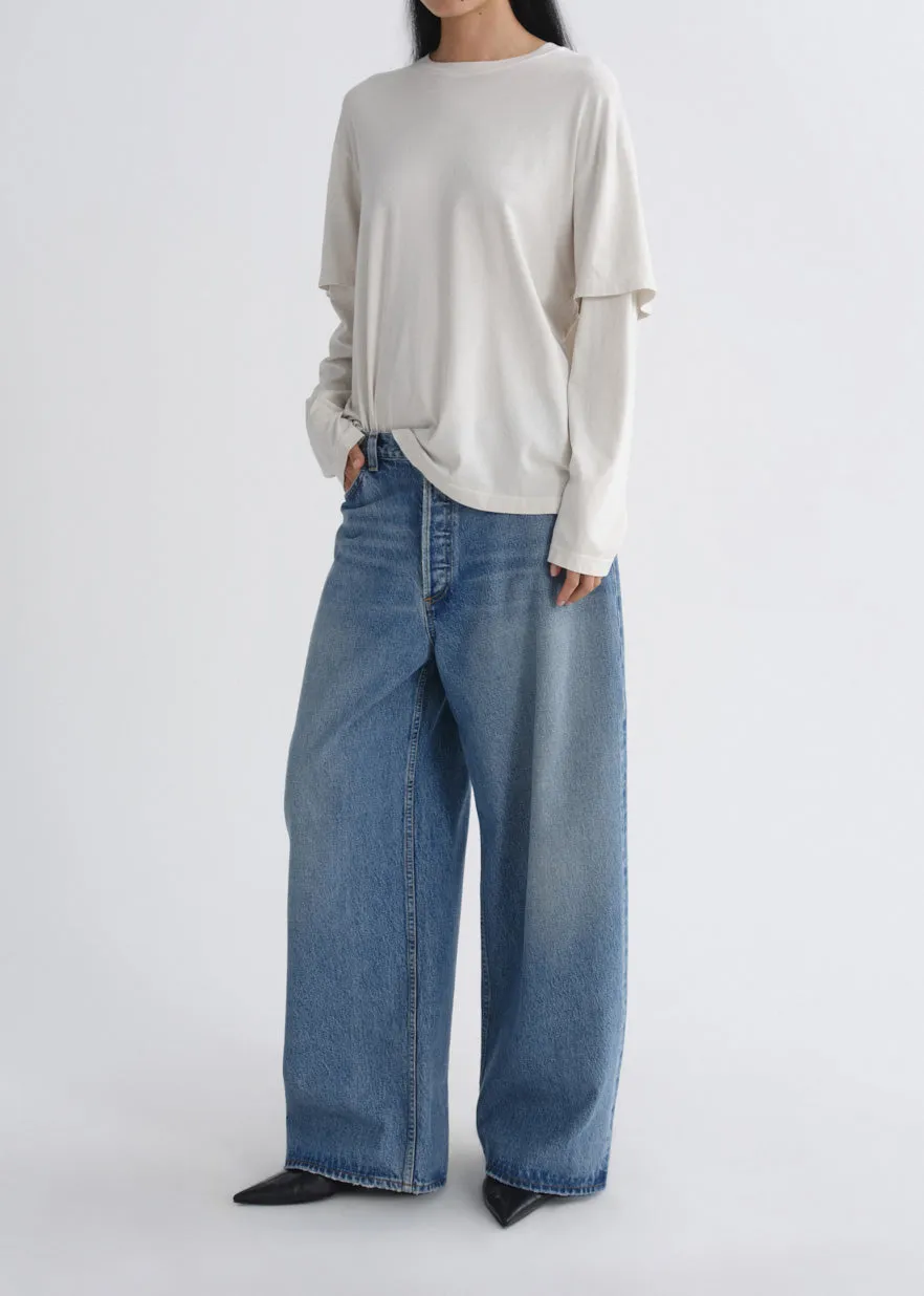 Lois Tee in Bone sold by Agolde product image thumbnail 4