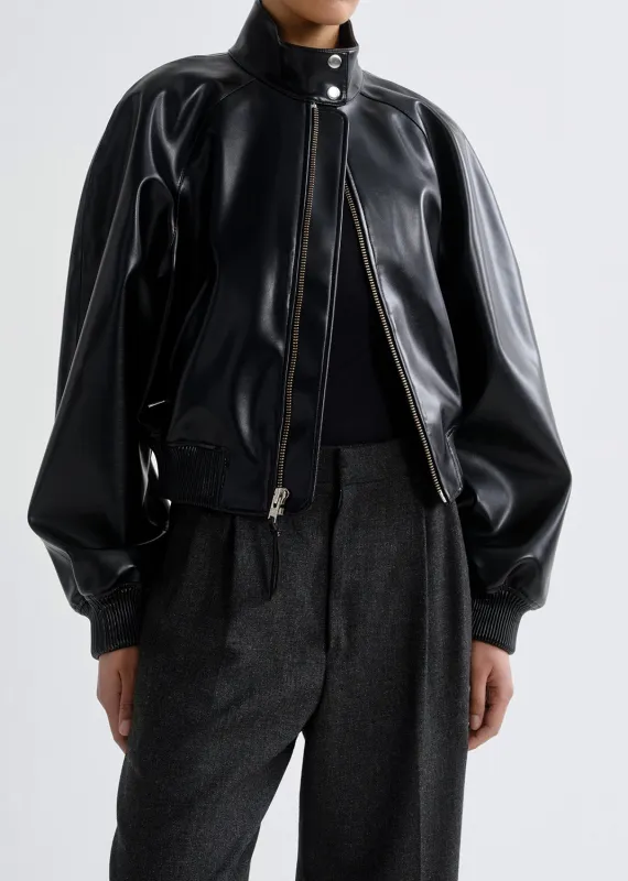 Nova Bomber Jacket in Black made by Agolde