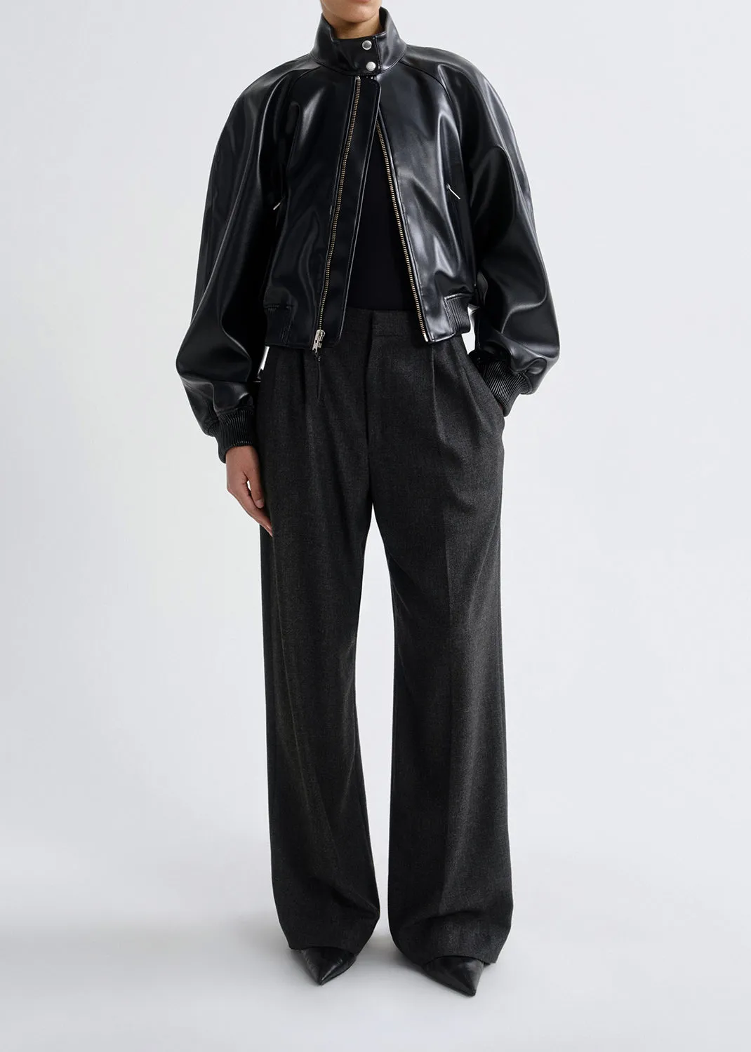 Nova Bomber Jacket in Black sold by Agolde product image thumbnail 4