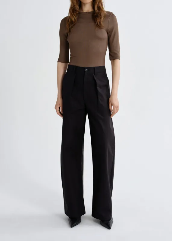 Low Curve Utility Jean (Sateen) in Black made by Agolde