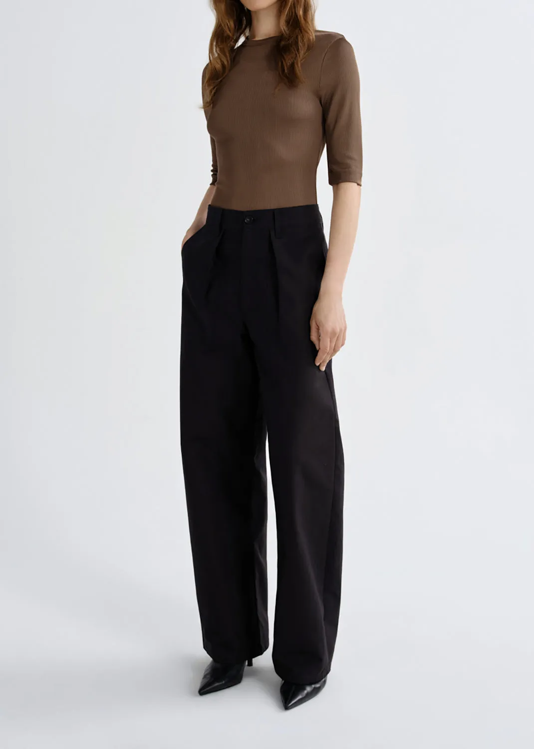 Low Curve Utility Jean (Sateen) in Black sold by Agolde product image thumbnail 4