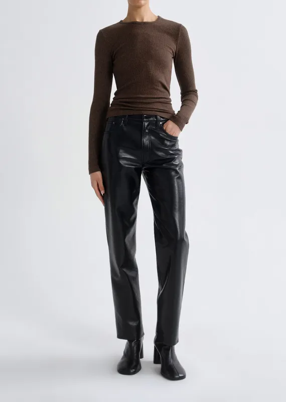 Lana Jean (Recycled Leather) in Detox made by Agolde