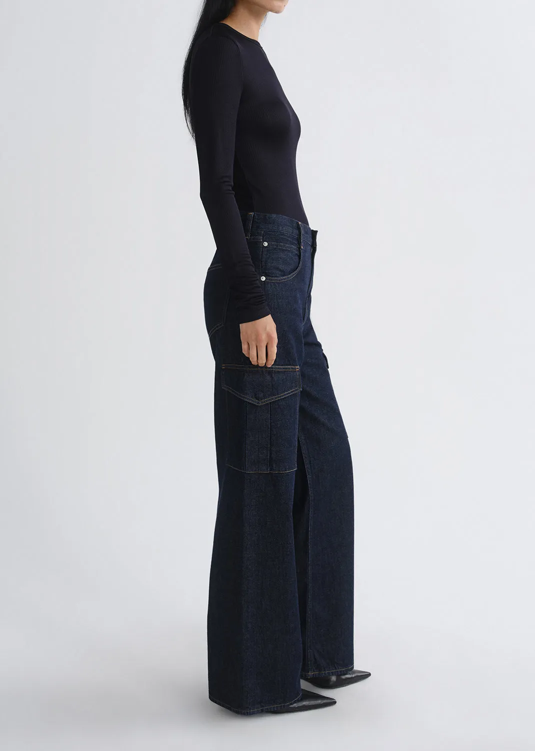 Delphi Slim Tee in Obscura sold by Agolde product image thumbnail 4