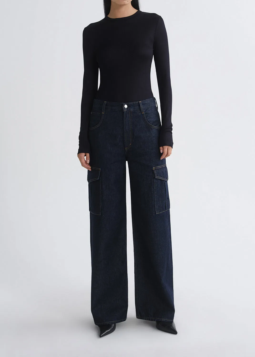 Delphi Slim Tee in Obscura sold by Agolde product image thumbnail 2