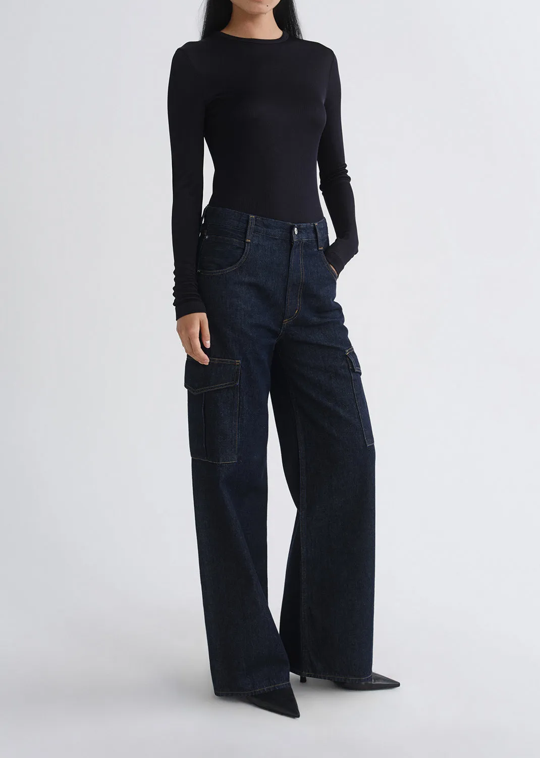 Delphi Slim Tee in Obscura sold by Agolde product image thumbnail 5