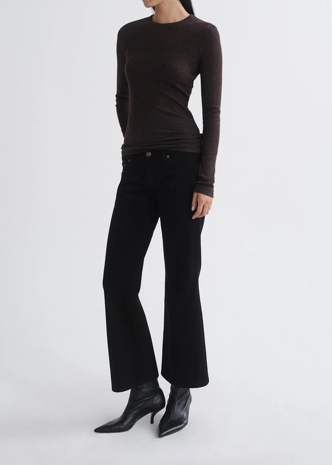Delphi Slim Tee in Ganache sold by Agolde product image thumbnail 5