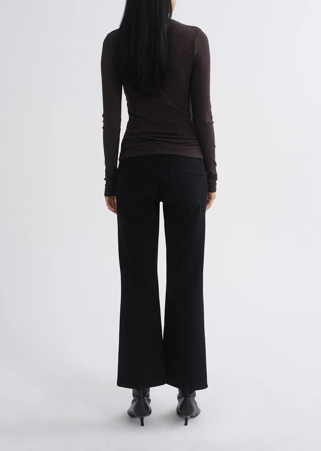 Delphi Slim Tee in Ganache sold by Agolde product image thumbnail 3