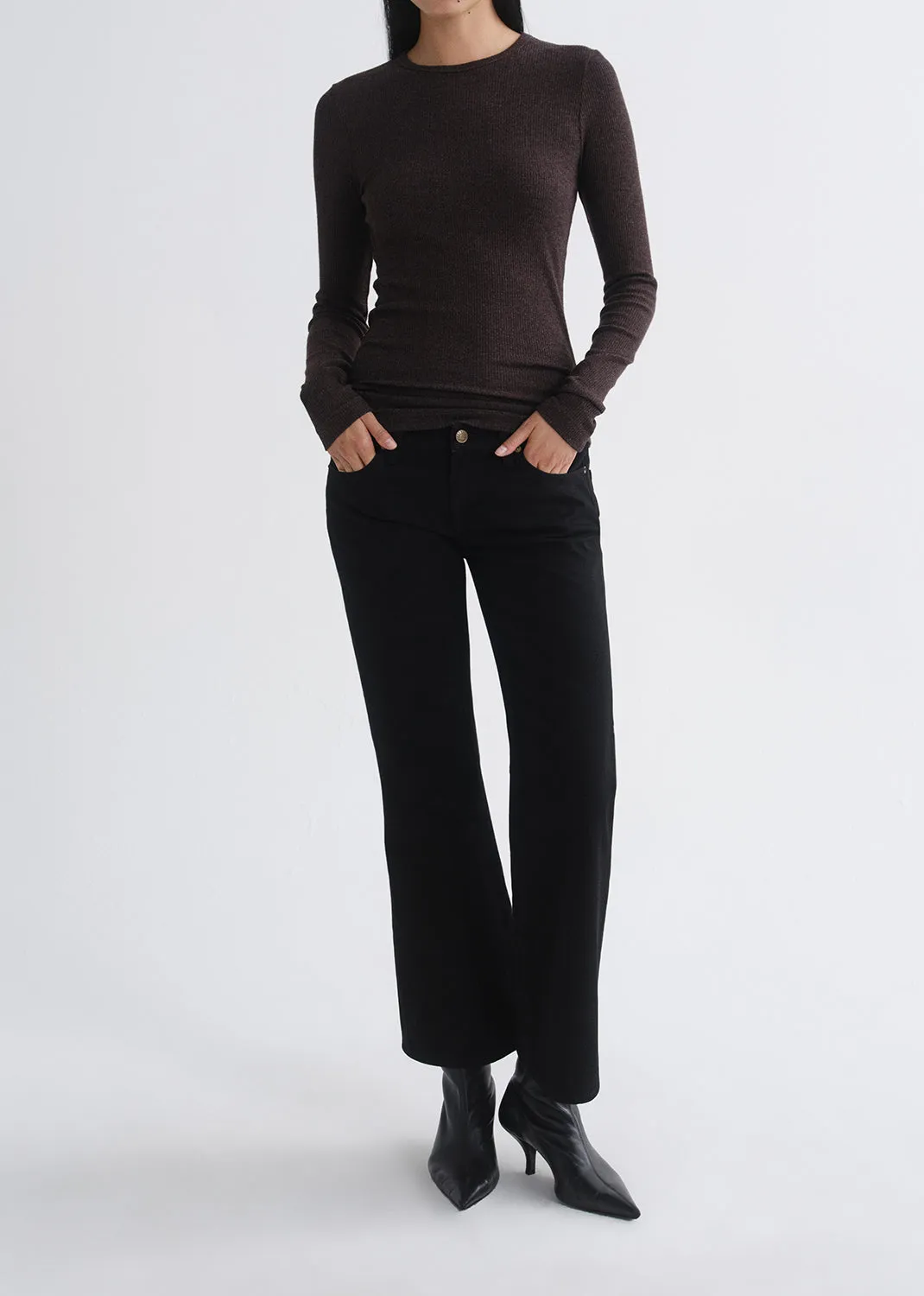 Delphi Slim Tee in Ganache sold by Agolde product image thumbnail 2
