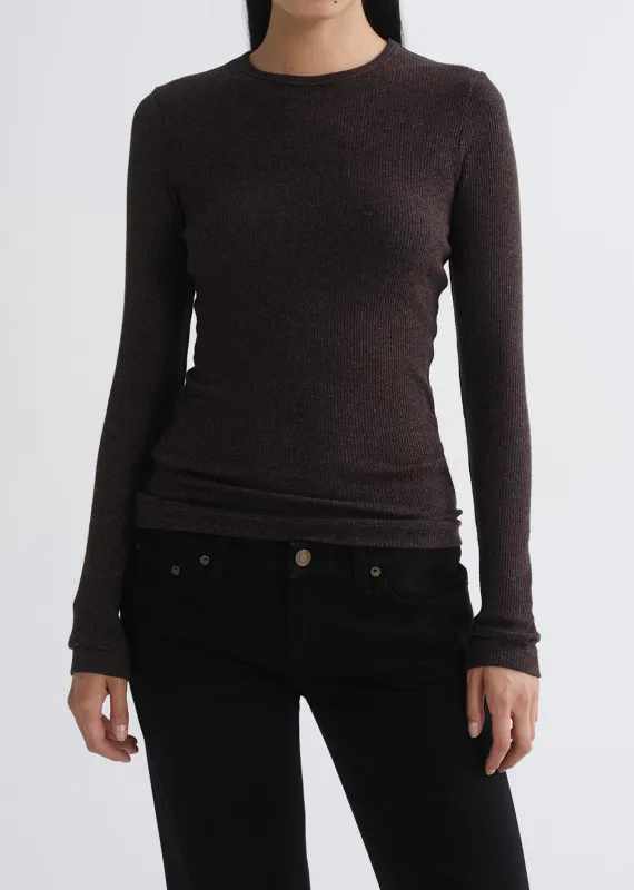 Delphi Slim Tee in Ganache made by Agolde