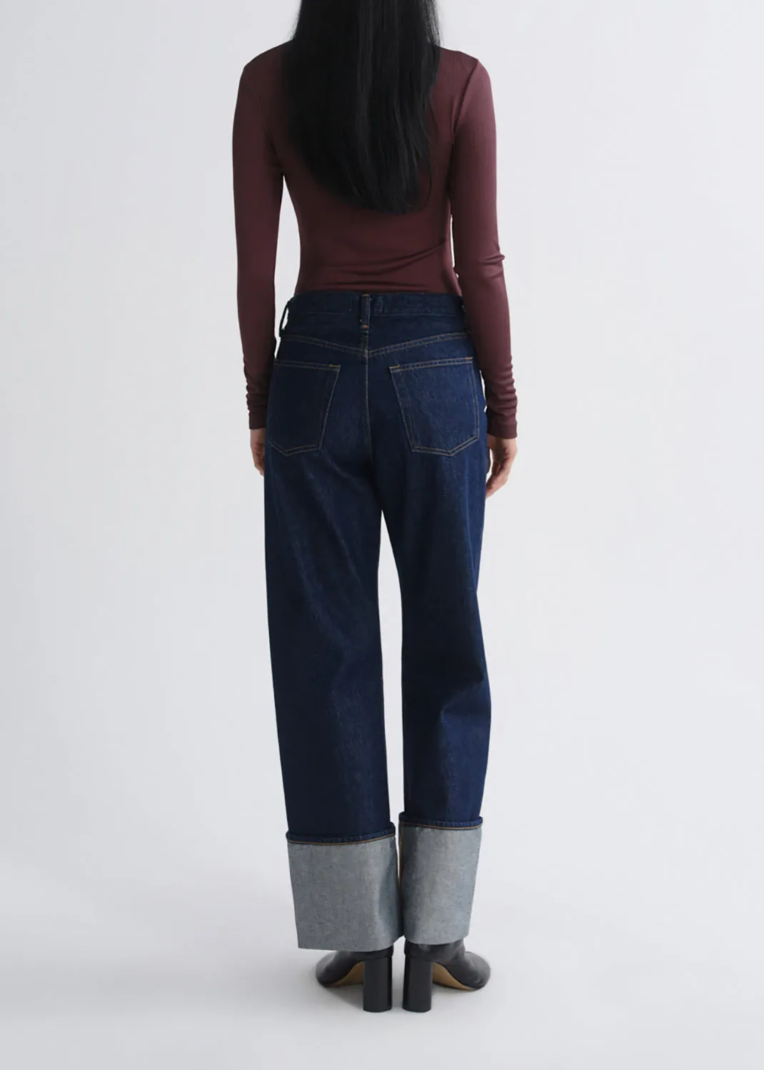 Delphi Slim Tee (Viscose) in Corinth sold by Agolde product image thumbnail 3