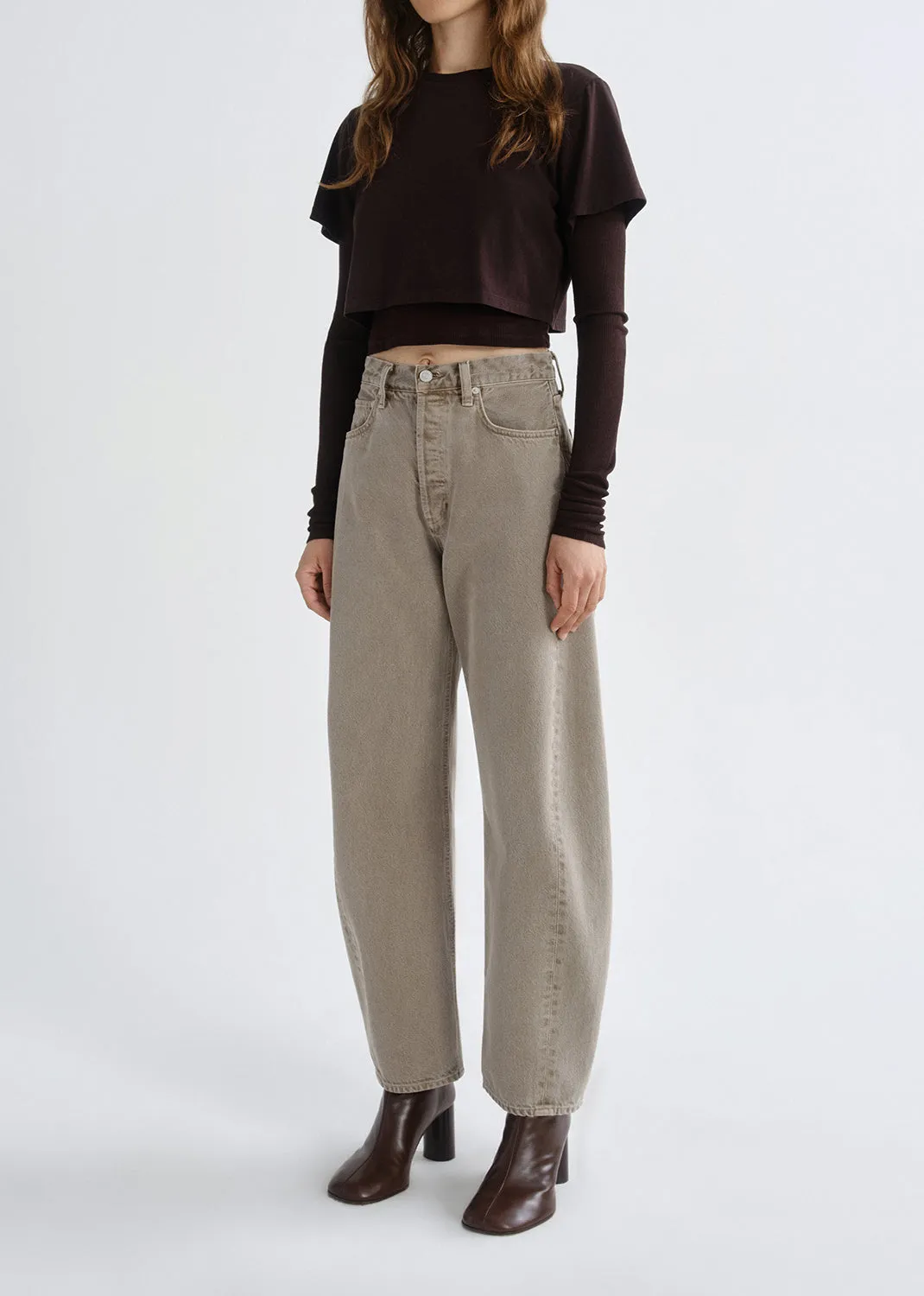 Romily Tee in Chocolate sold by Agolde product image thumbnail 5