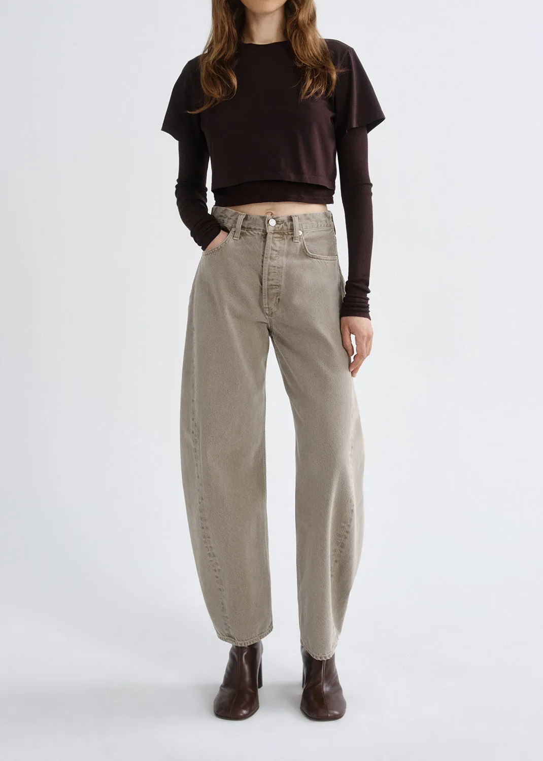 Romily Tee in Chocolate sold by Agolde product image thumbnail 2
