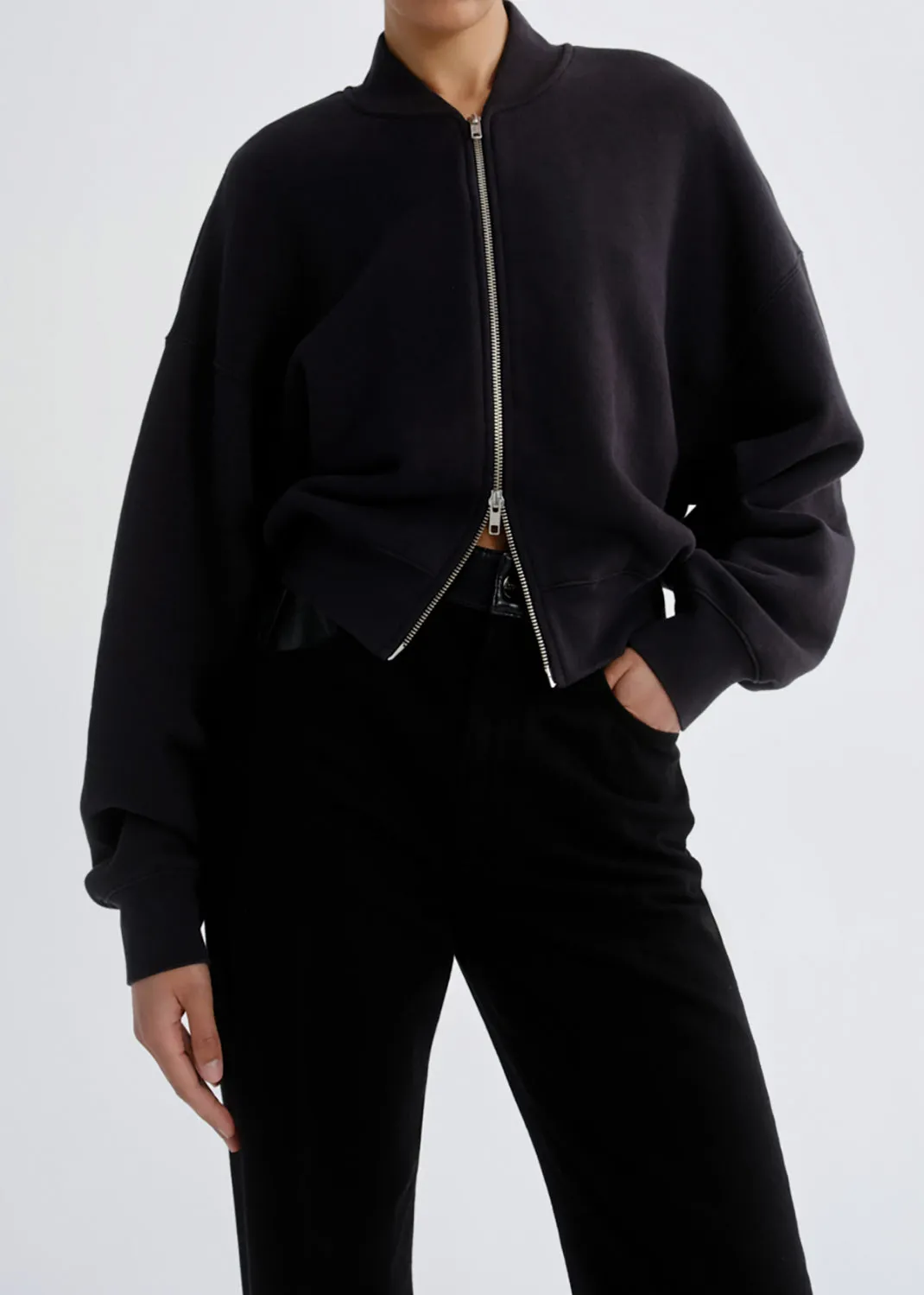 Tess Sweatshirt in Washed Black sold by Agolde