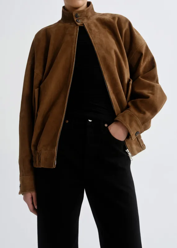 Blair Jacket (Suede) in Pecan made by Agolde