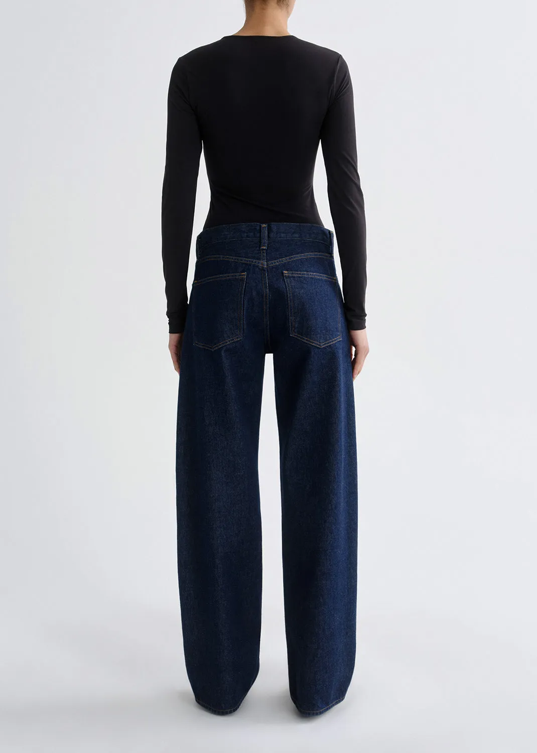 Aura Long Sleeve Bodysuit in Black sold by Agolde product image thumbnail 3