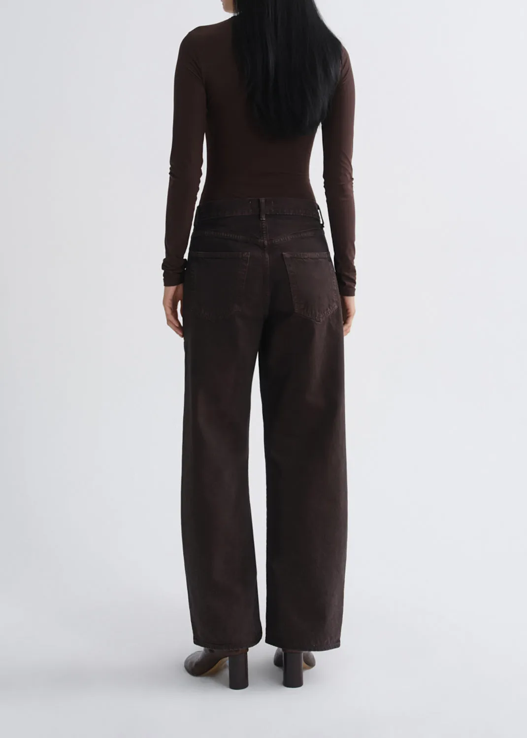 Low Curve Utility Jean in Deep Roast sold by Agolde product image thumbnail 2