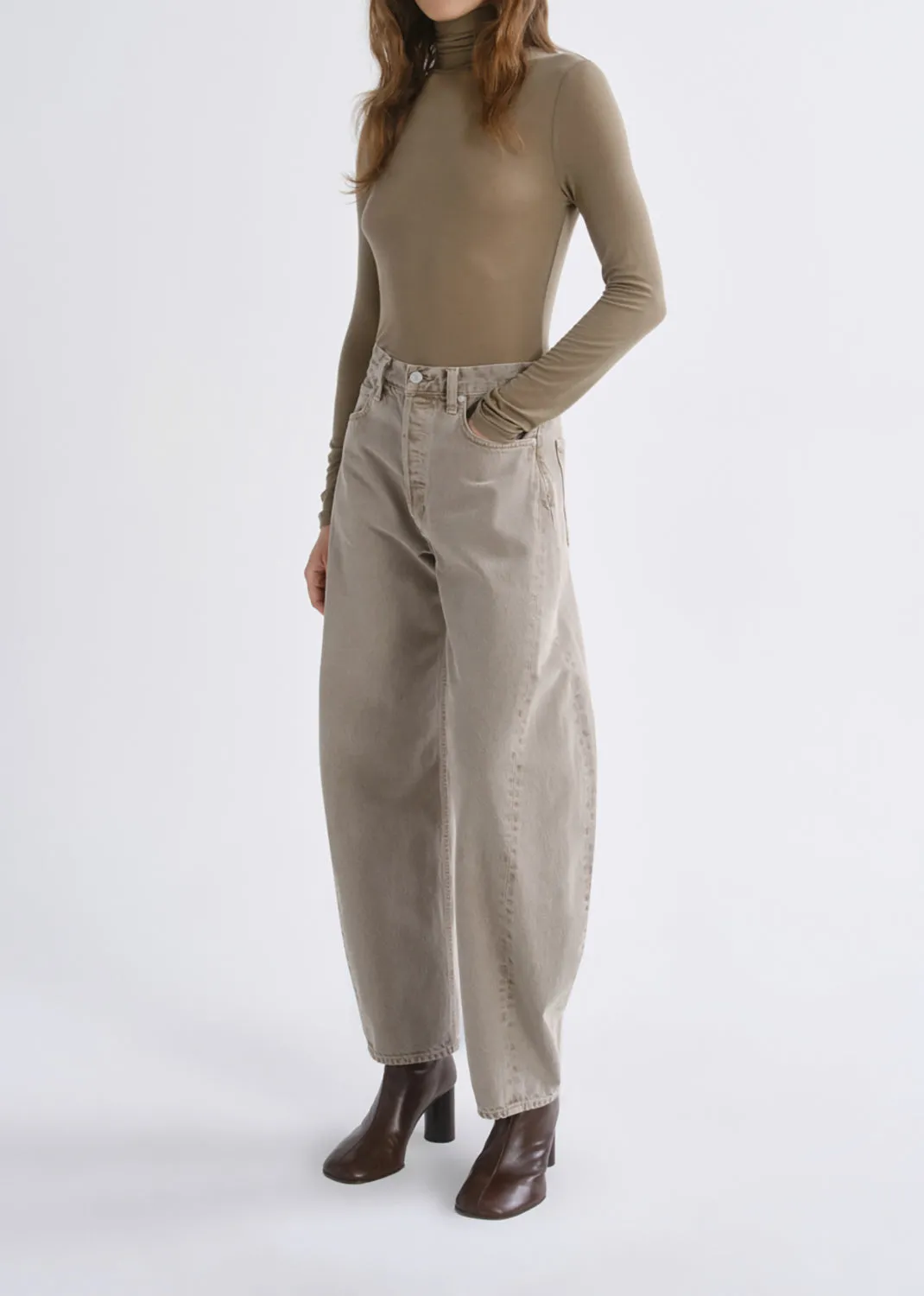 Pascale Turtleneck in Canopy sold by Agolde product image thumbnail 5
