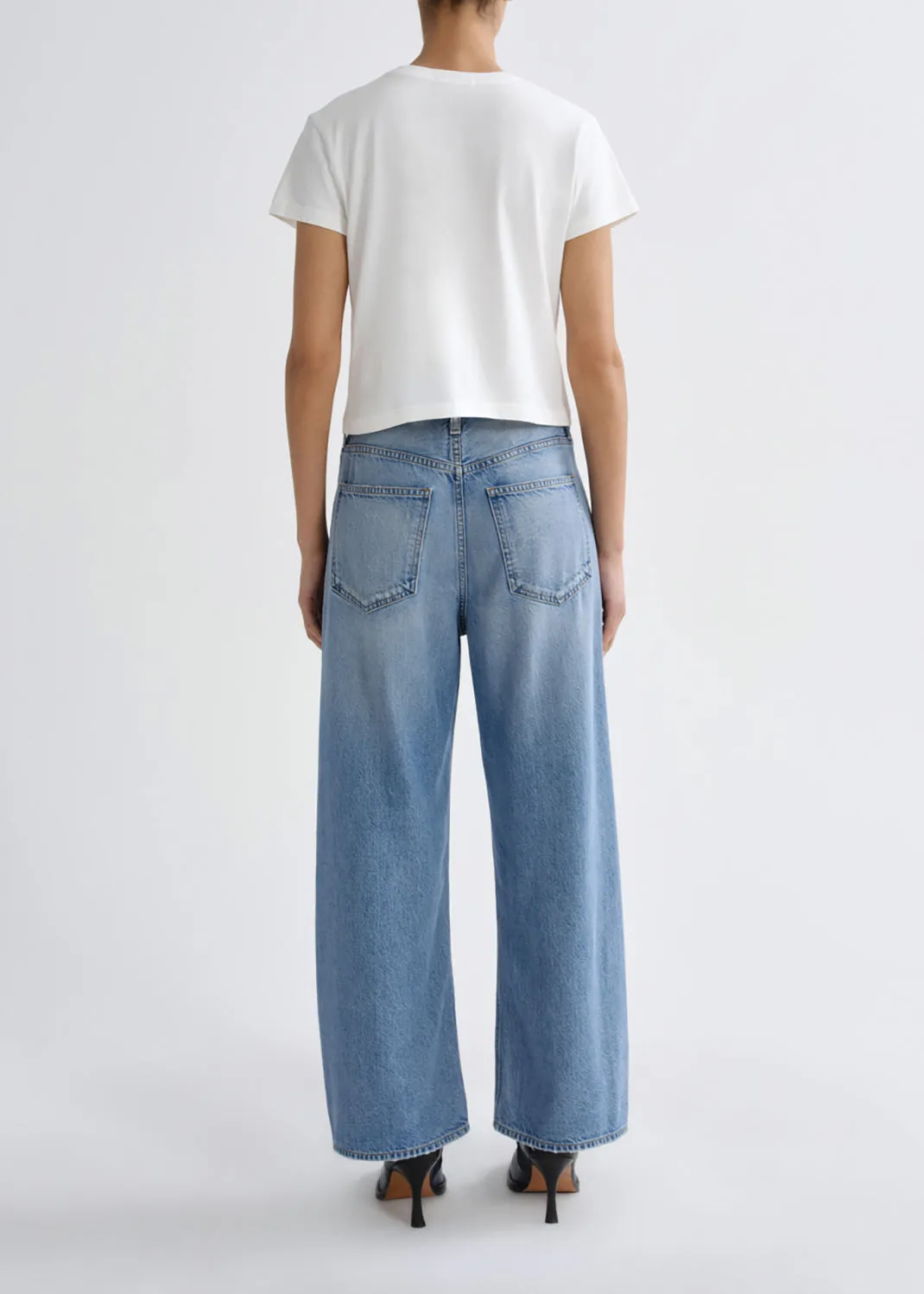 Low Curve Crop Jean (Flyweight) in Chord sold by Agolde product image thumbnail 2