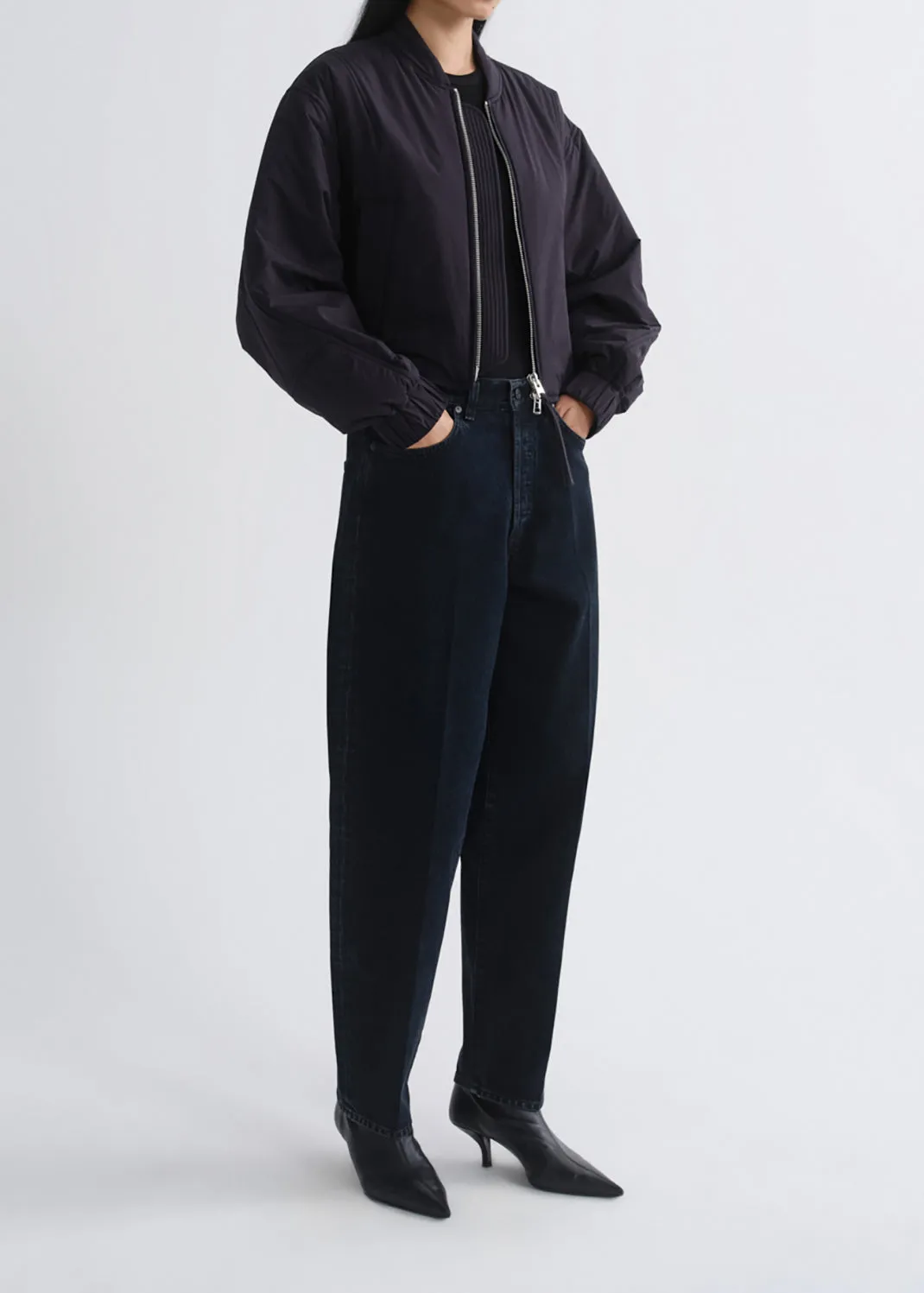 Leni Bomber Jacket in Obscura sold by Agolde product image thumbnail 5