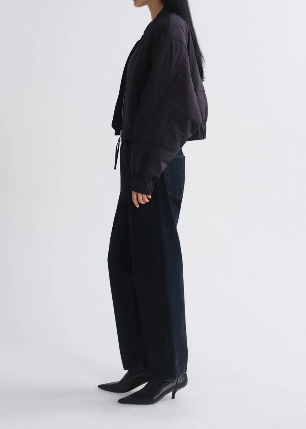 Leni Bomber Jacket in Obscura sold by Agolde product image thumbnail 4