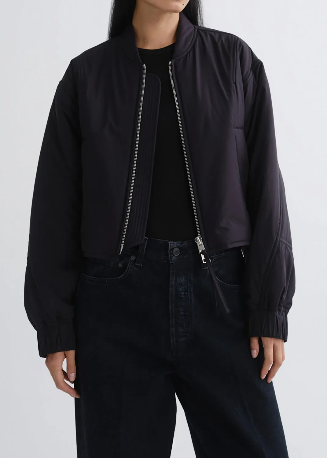 Leni Bomber Jacket in Obscura sold by Agolde