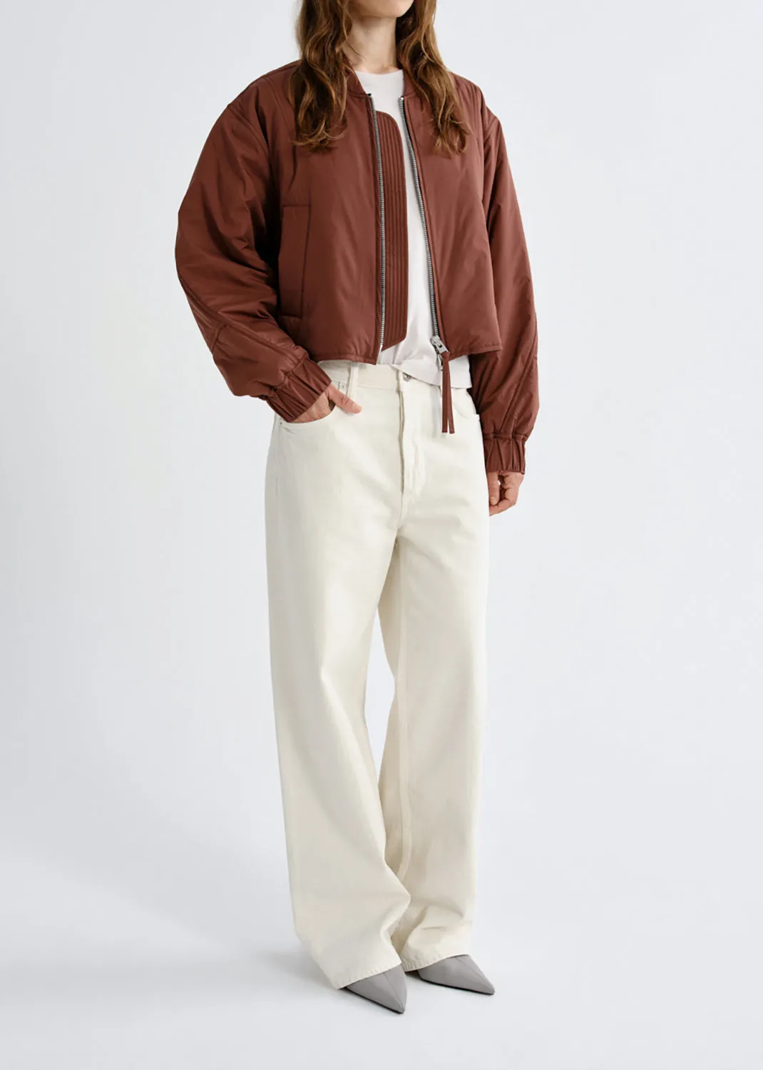 Leni Bomber Jacket in Palisander sold by Agolde product image thumbnail 5