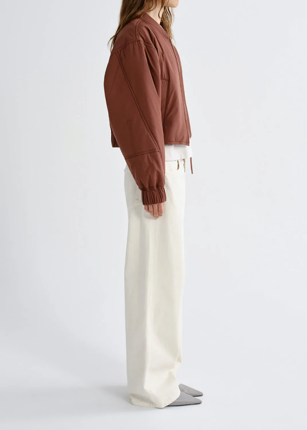Leni Bomber Jacket in Palisander sold by Agolde product image thumbnail 4