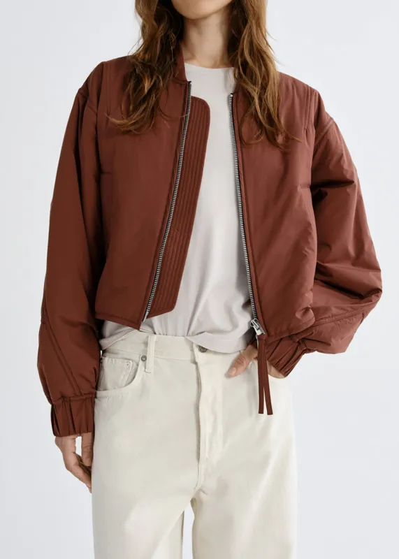 Leni Bomber Jacket in Palisander made by Agolde