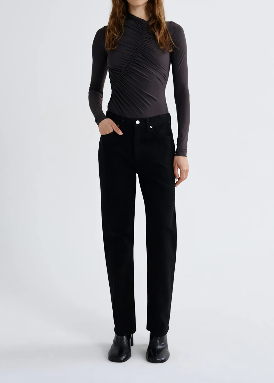 Lana Jean (Comfort Stretch) in Divert sold by Agolde