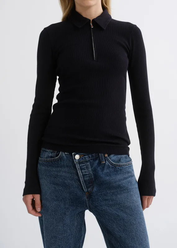 Amica Zip Polo in Obscura made by Agolde