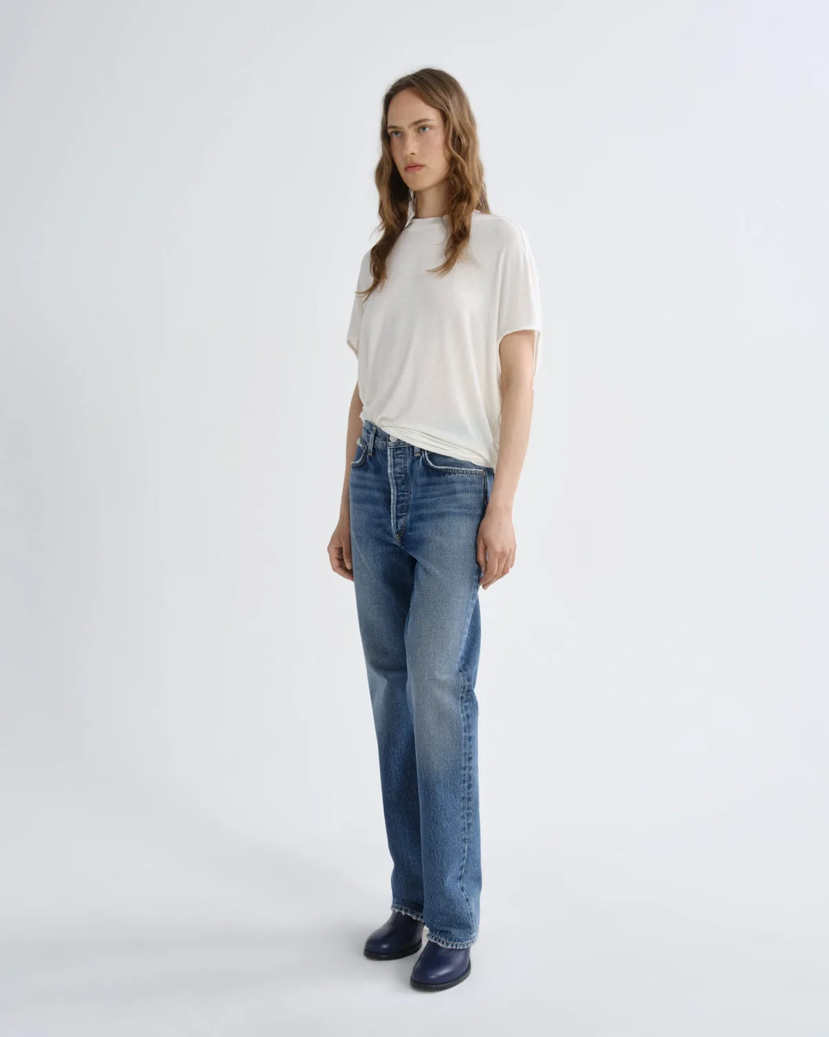 Souline Top in Oat Milk sold by Agolde product image thumbnail 5