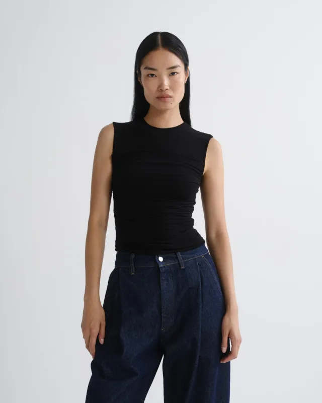 Theodore Tank in Black made by Agolde