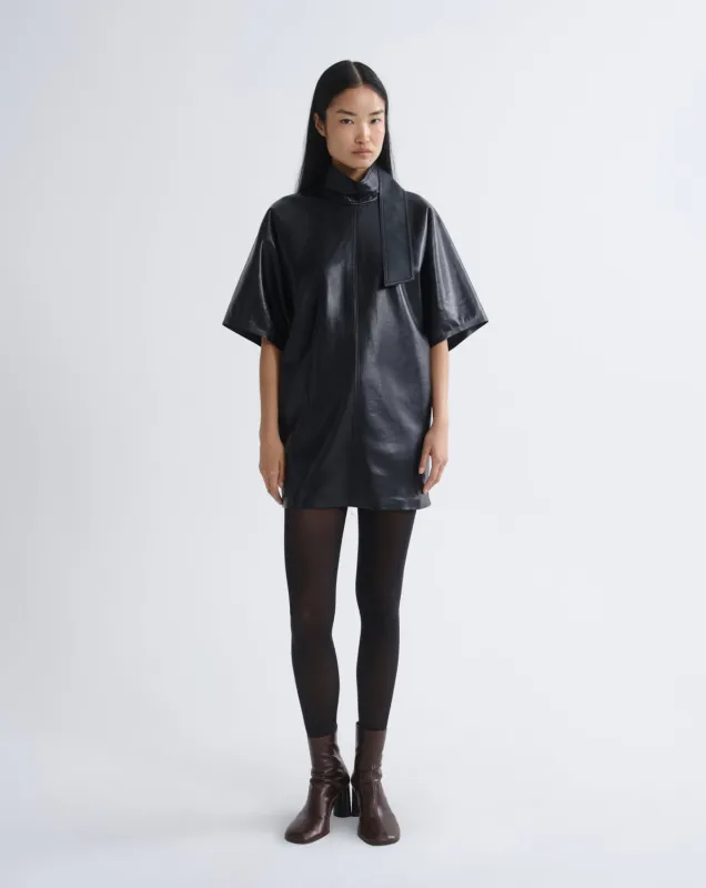 Kembra Dress (Recycled Leather) in Detox made by Agolde
