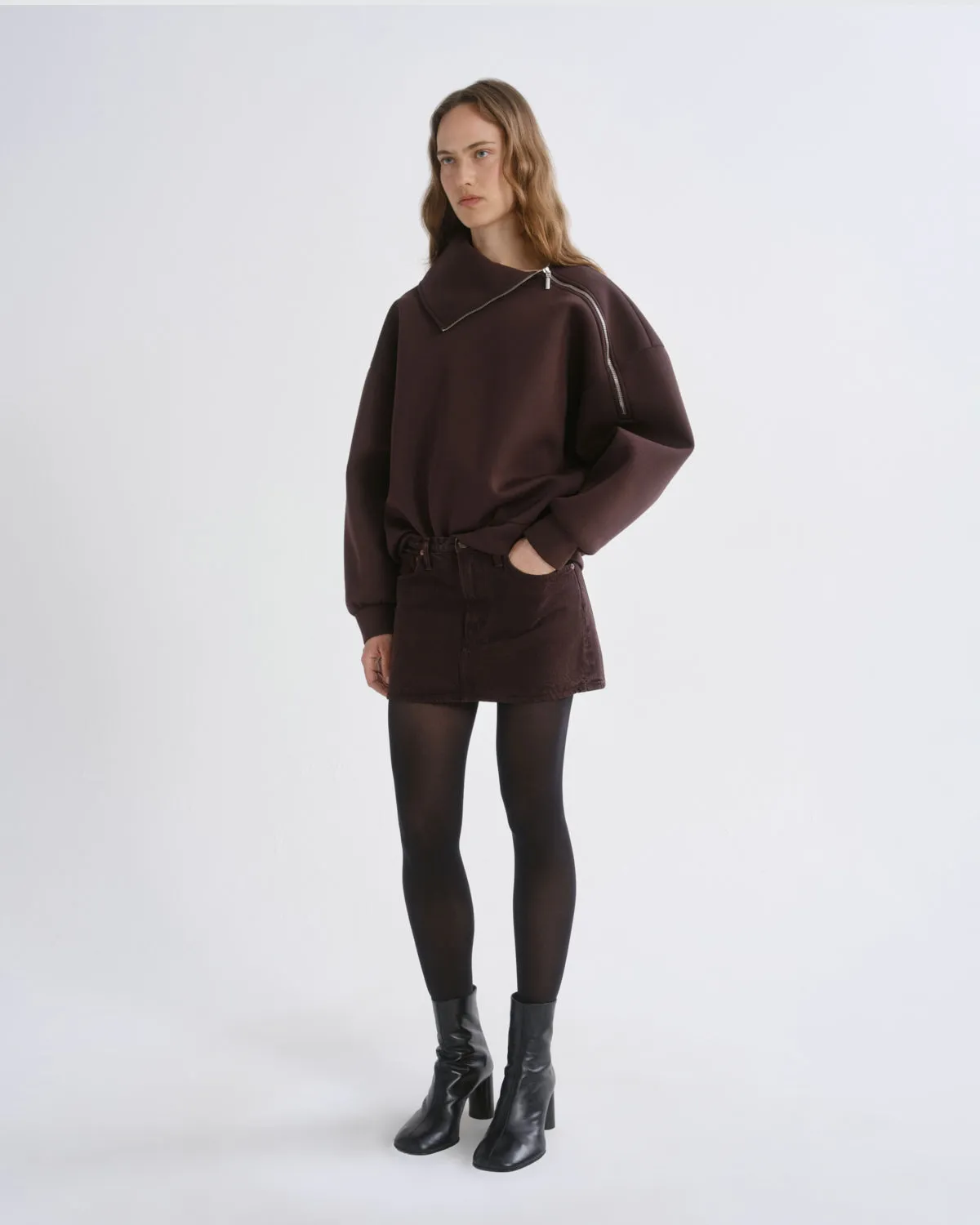 Keira Mini in Sloe Berry sold by Agolde product image thumbnail 4