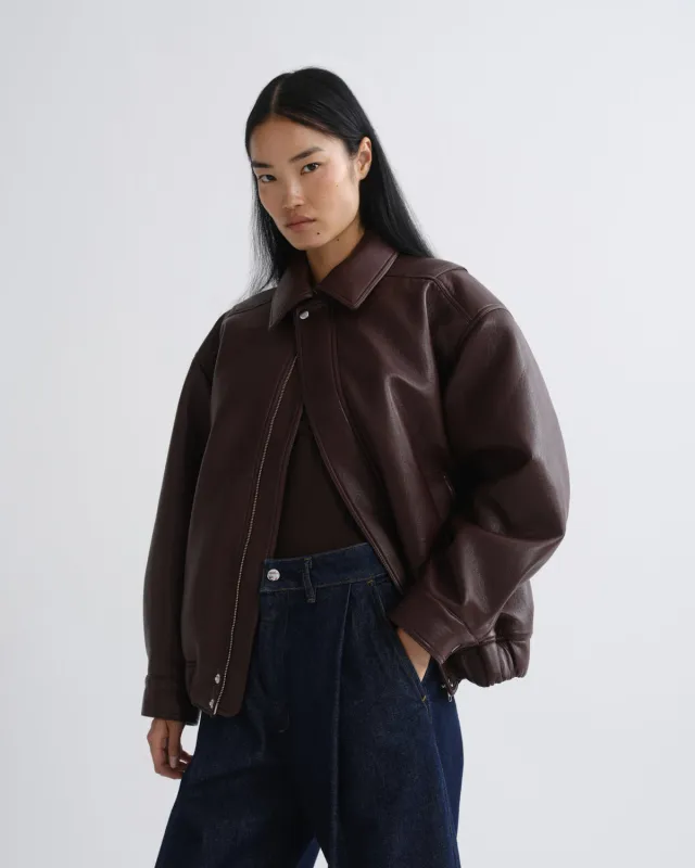 Ona Bomber Jacket in Falun made by Agolde