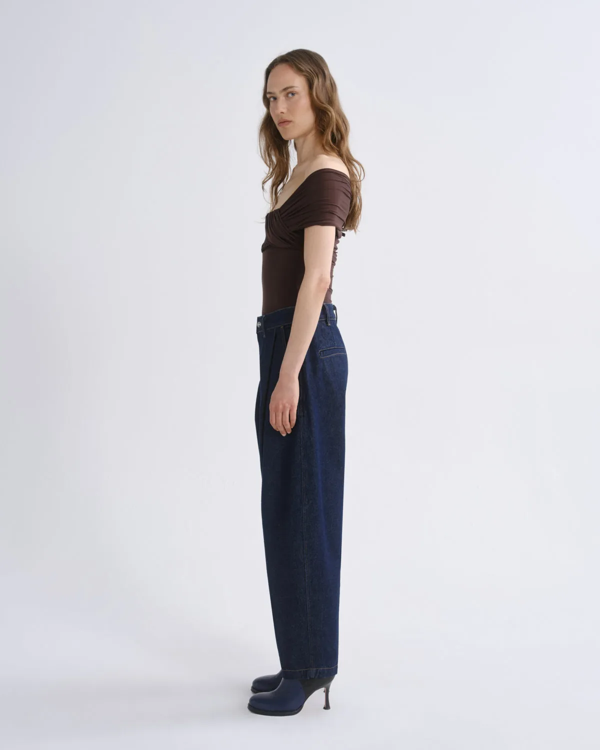 Stam Bodysuit in Chocolate sold by Agolde product image thumbnail 4