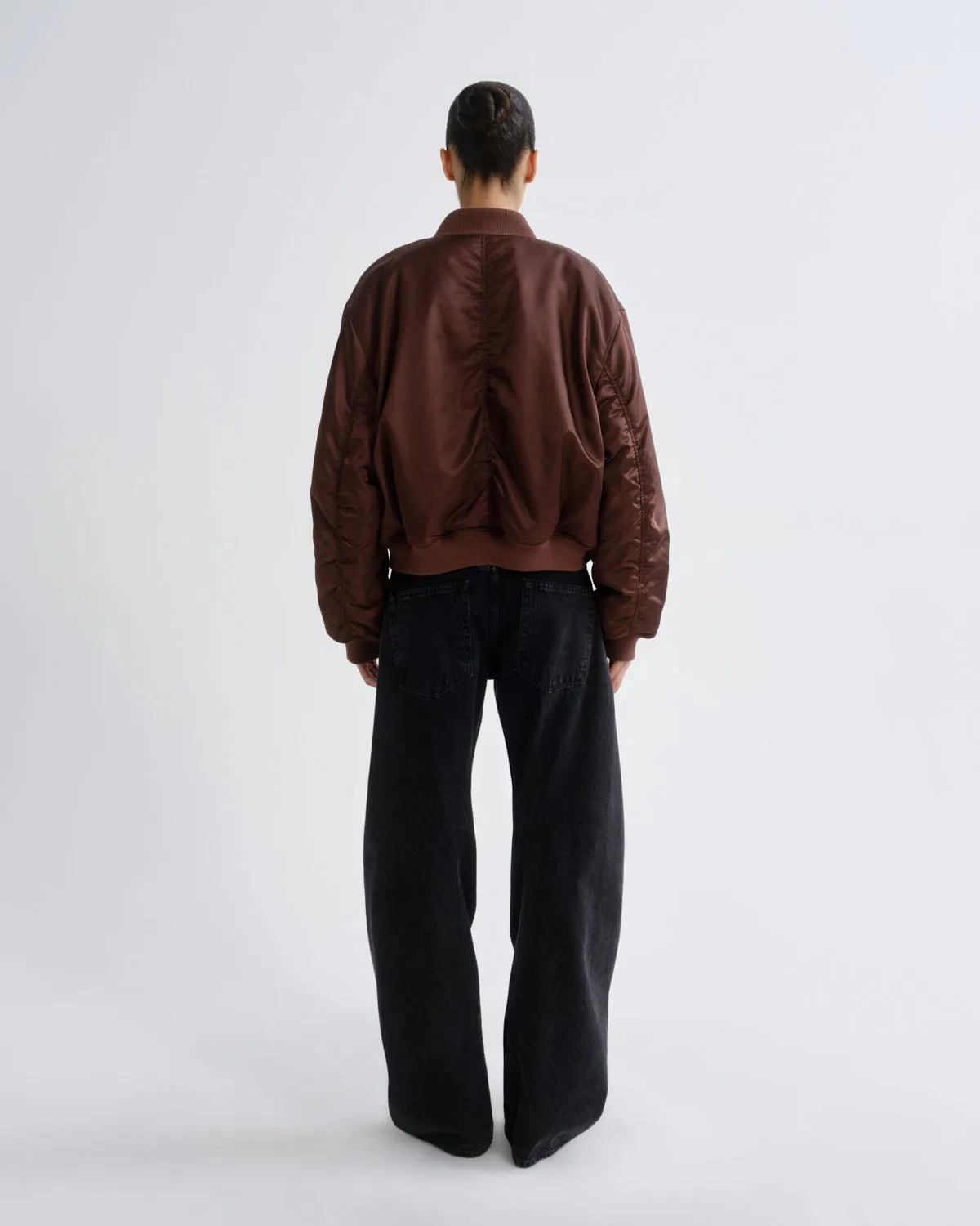 Frankie Reversible Bomber in Morello sold by Agolde product image thumbnail 2
