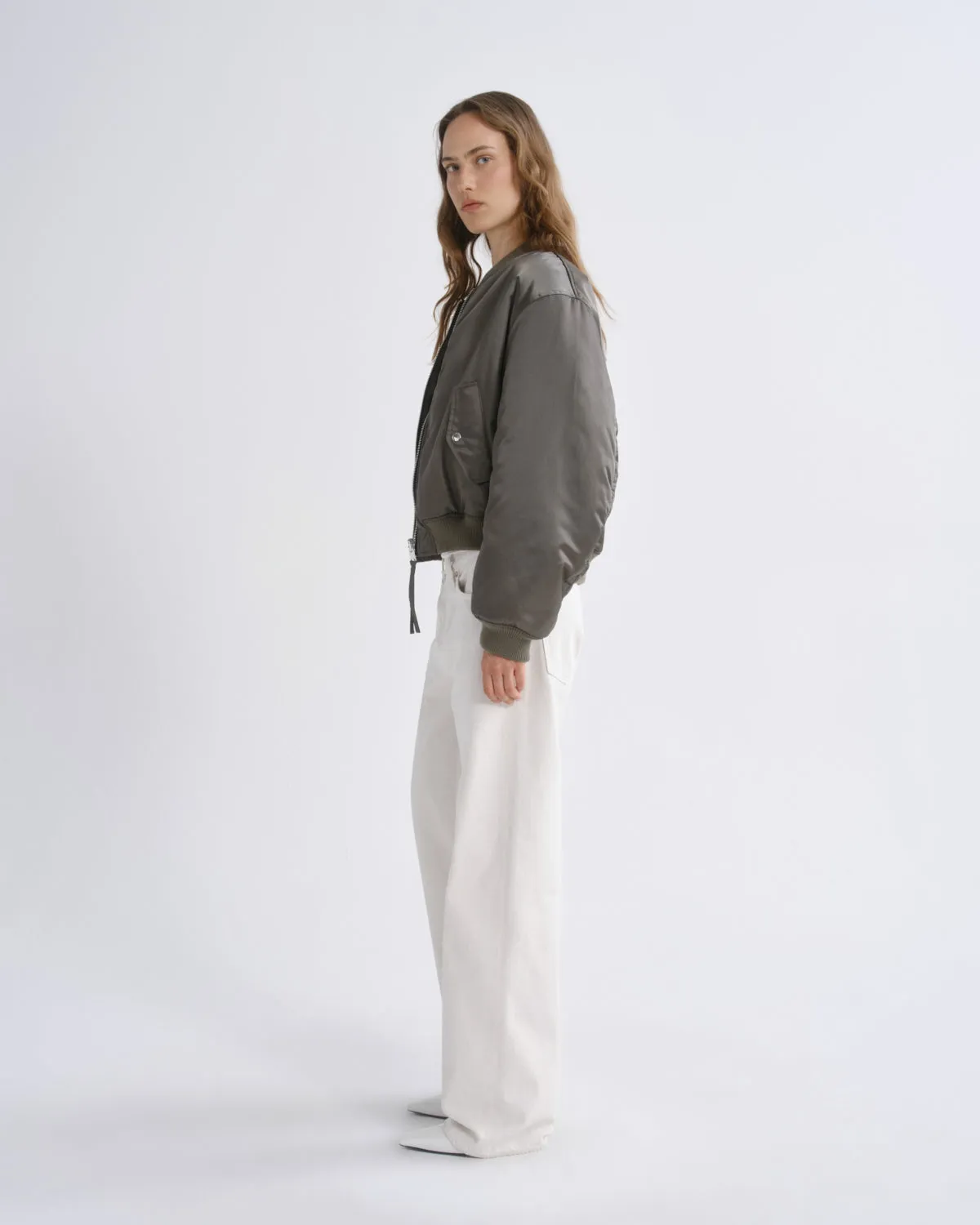 Frankie Reversible Bomber in Fern sold by Agolde product image thumbnail 4