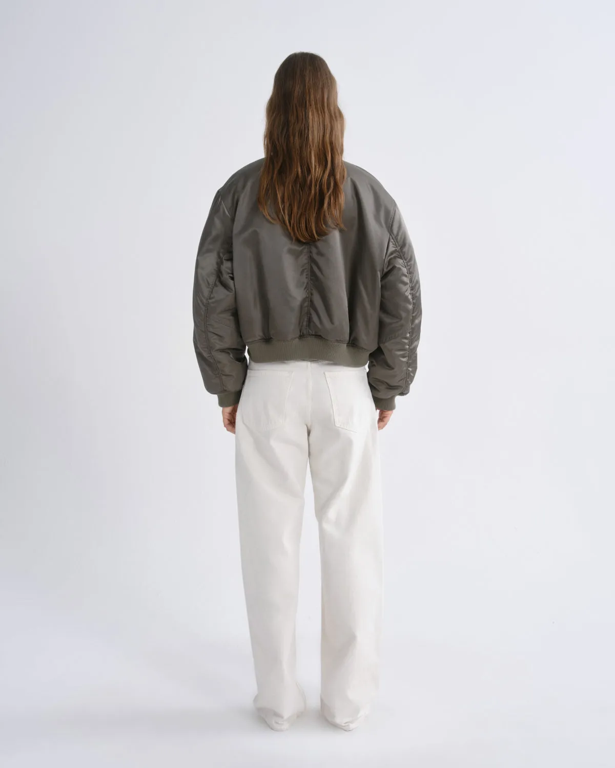 Frankie Reversible Bomber in Fern sold by Agolde product image thumbnail 2