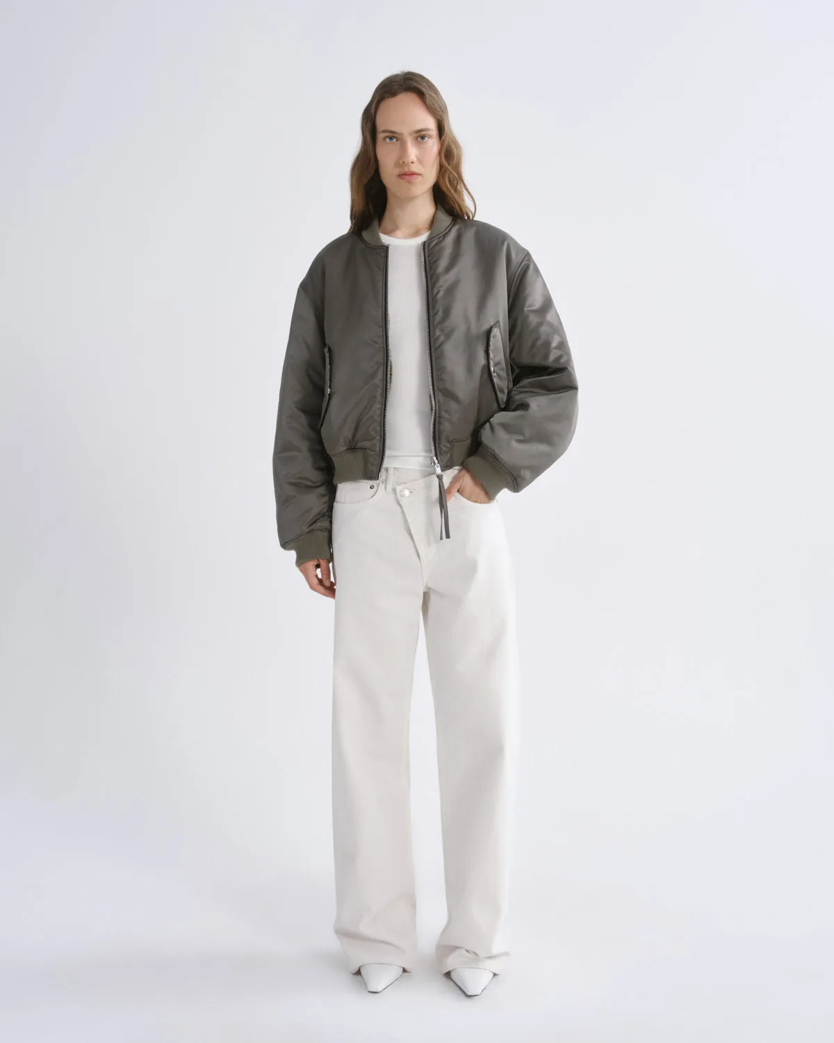 Frankie Reversible Bomber in Fern sold by Agolde product image thumbnail 5