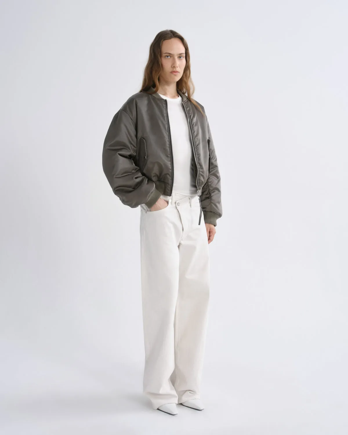 Frankie Reversible Bomber in Fern sold by Agolde product image thumbnail 3