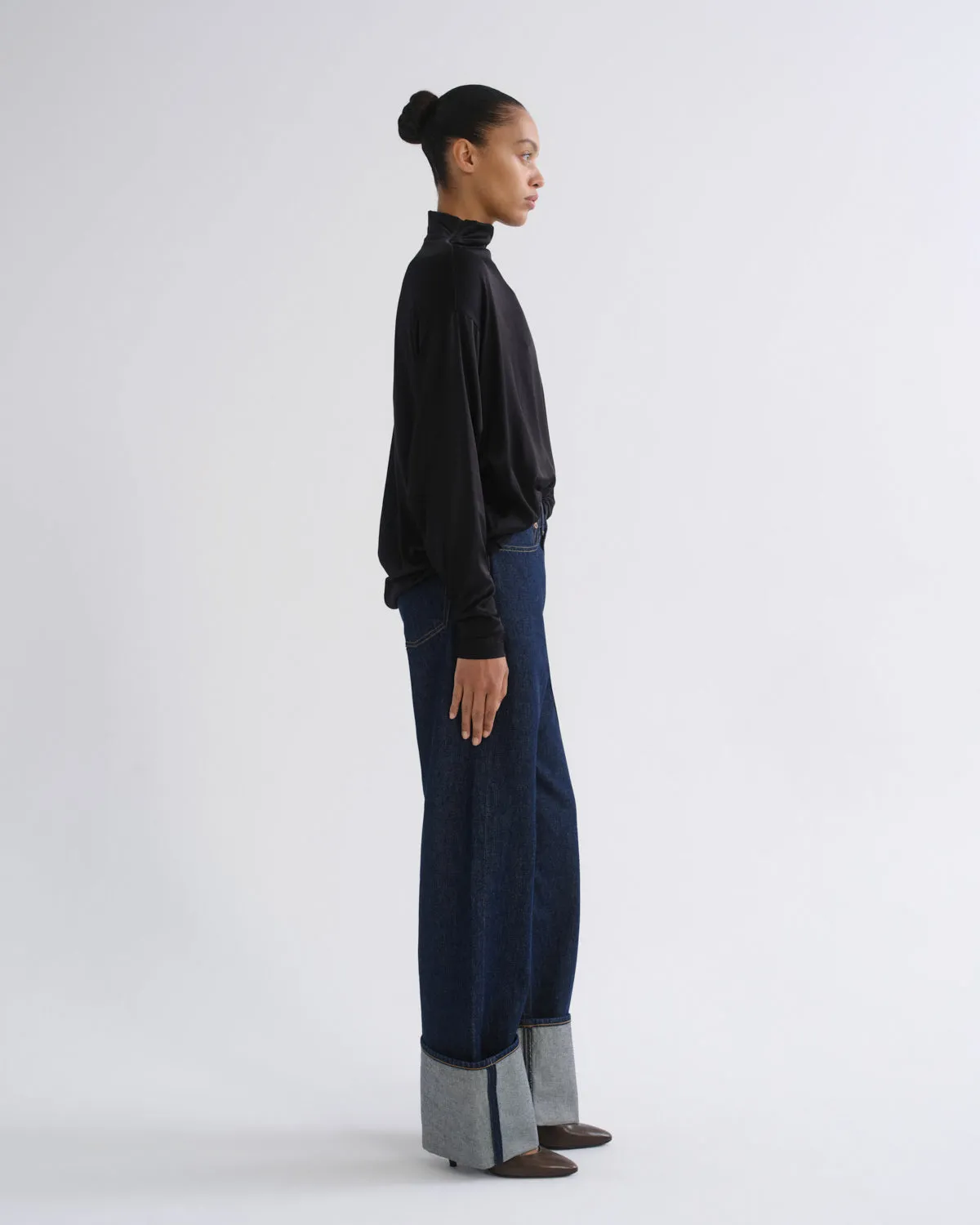 Bryony Top (Satin) in Black sold by Agolde product image thumbnail 3