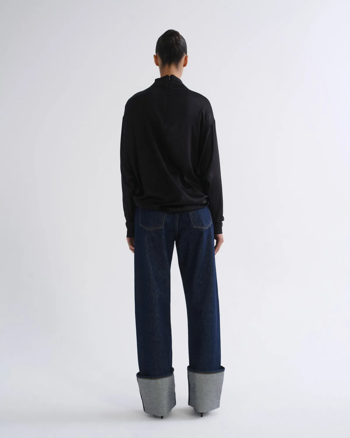 Bryony Top (Satin) in Black sold by Agolde product image thumbnail 2