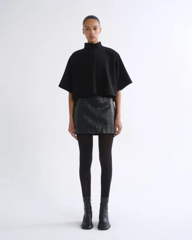 Verica Mini (Recycled Leather) in Croc made by Agolde