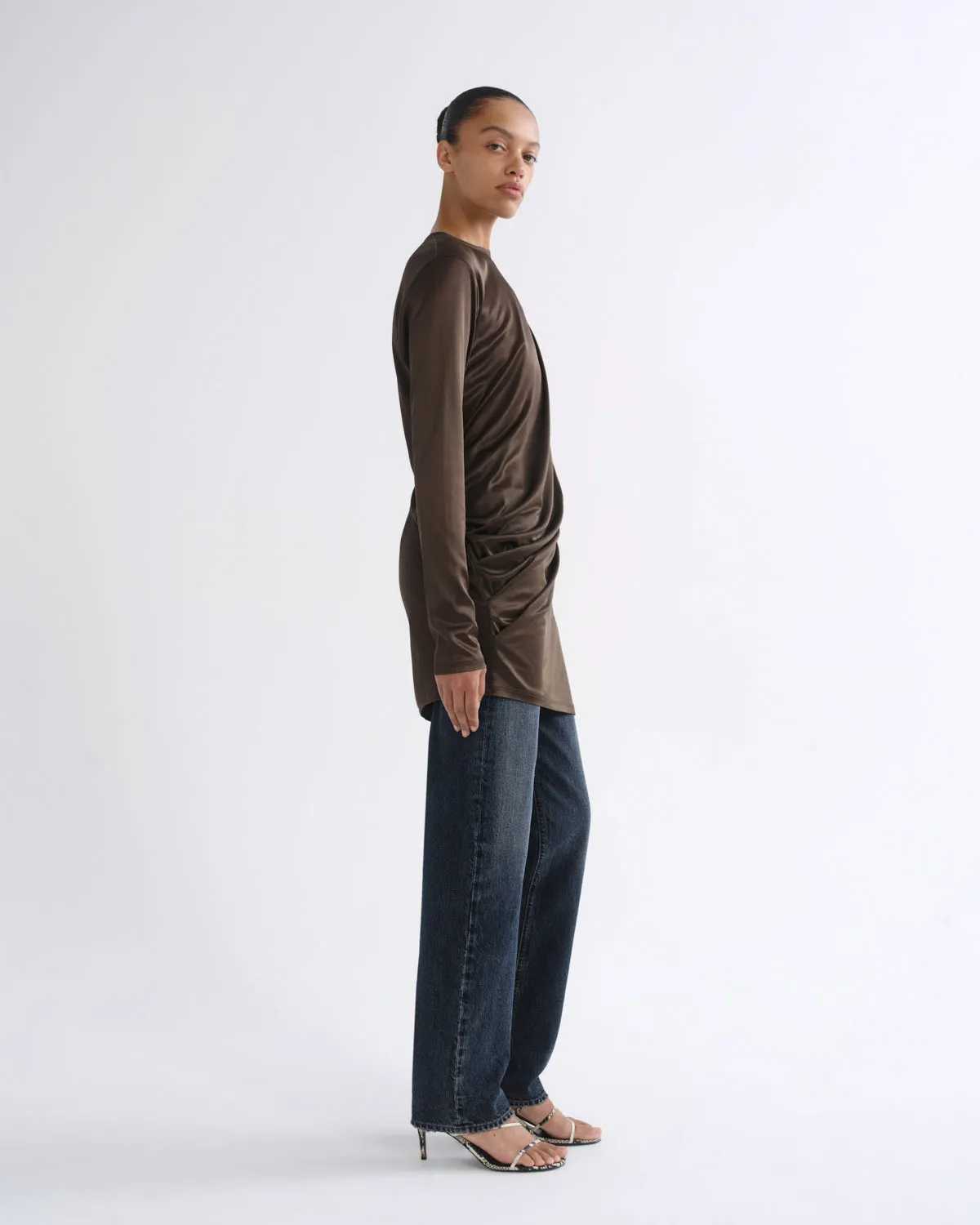 Robyn Dress in Bronze sold by Agolde product image thumbnail 3