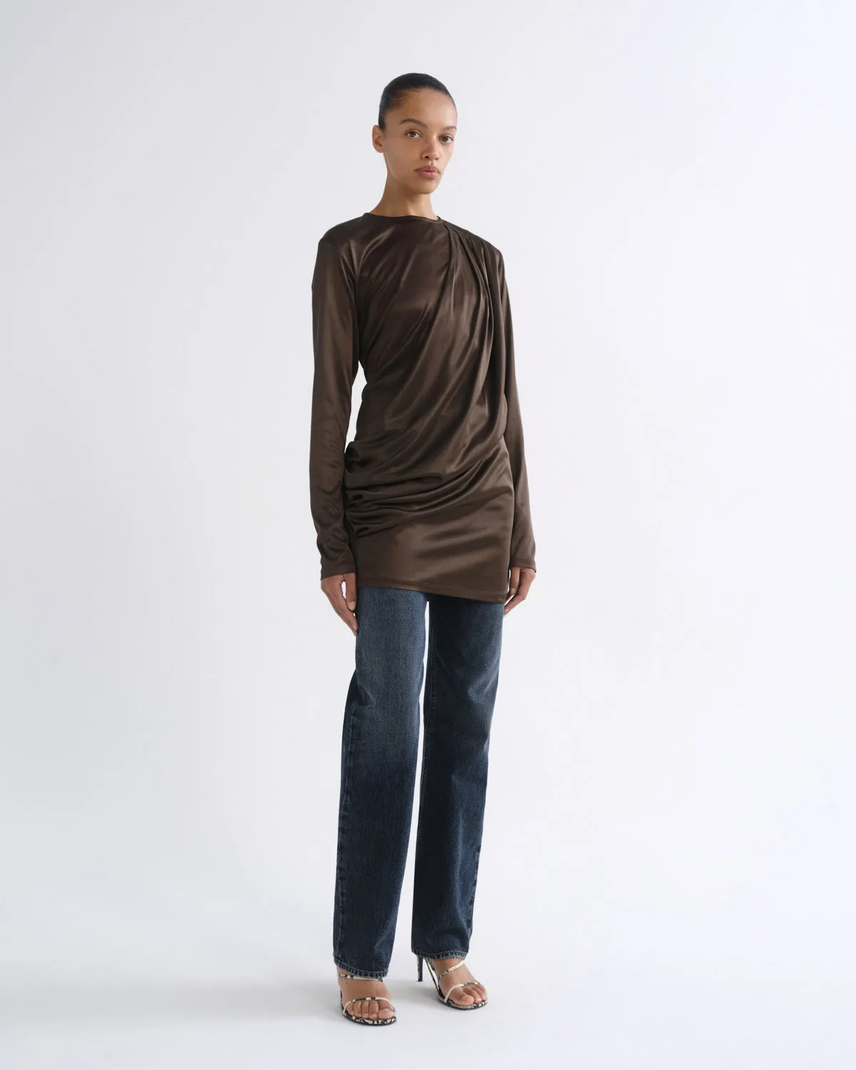 Robyn Dress in Bronze sold by Agolde product image thumbnail 4