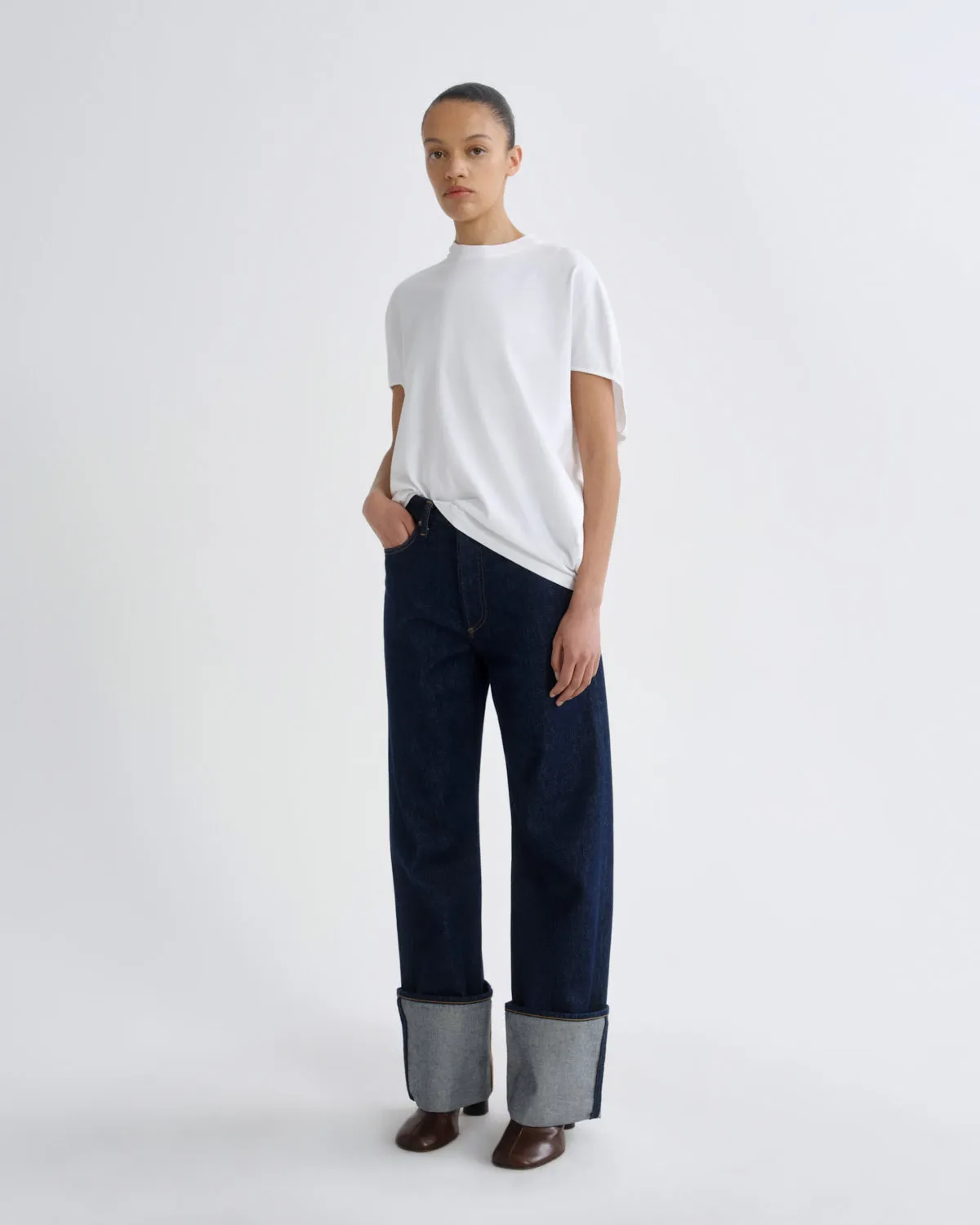 Souline T-Shirt in White sold by Agolde product image thumbnail 5