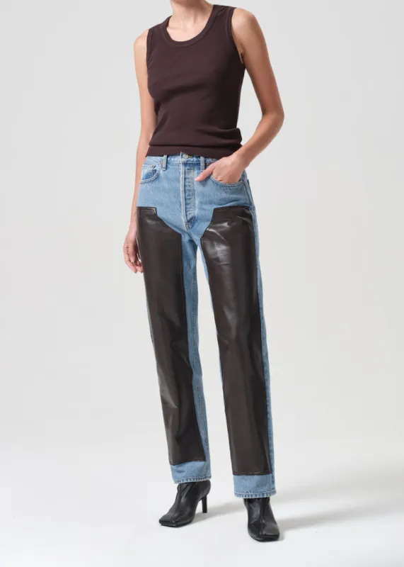 Ryder Jean in Diary Chocolate sold by Agolde