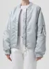 Shoreditch Ski Club x AGOLDE Nisa Bomber Jacket in Oyster sold by Agolde