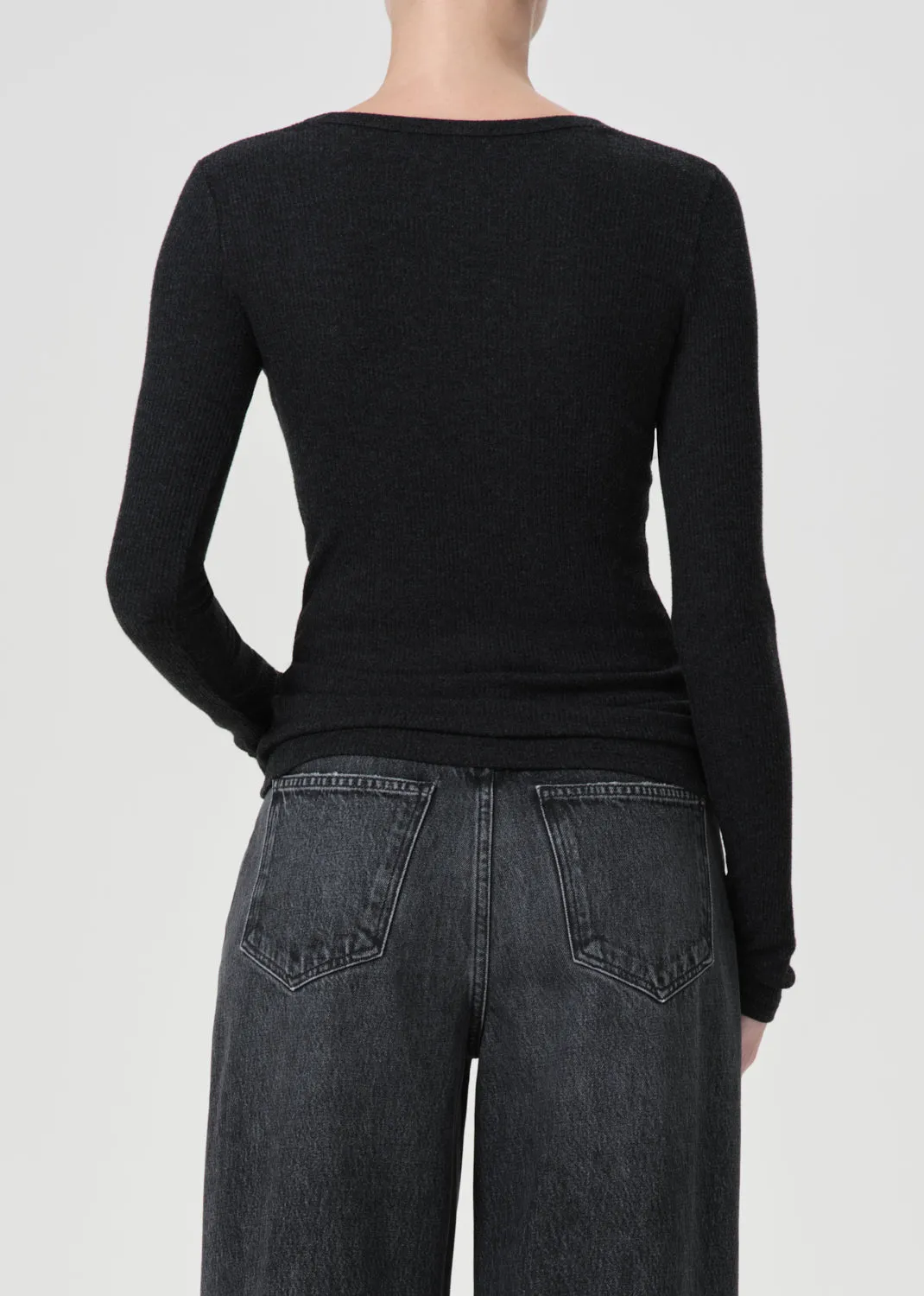 Corey Scoop Neck Tee in Katniss sold by Agolde product image thumbnail 2